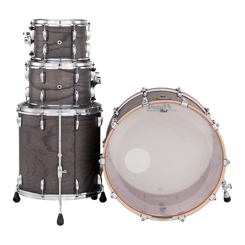 Pearl STS924XSP Session Studio Select Drum Kit Shell Pack - Black Satin Ash - Image 7