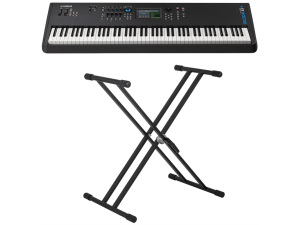 Yamaha MODX8+ - 88 Note Weighted Key Synthesizer w/Double Braced Keyboard Stand