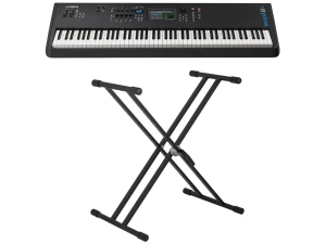 Yamaha MODX8+ - 88 Note Weighted Key Synthesizer w/Double Braced Keyboard Stand