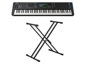 Yamaha MODX7+ - 76-Key Synthesizer w/Double Braced Keyboard Stand