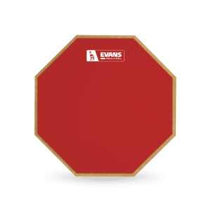 Evans RealFeel 12-Inch Barney Beats Practice Pad - Red