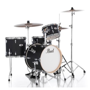 Pearl Midtown Bag Set MDT564/C-D572 Drum Kit - Matte Asphalt Black