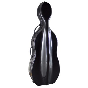 Hidersine Cello Case - Fibreglass - Black