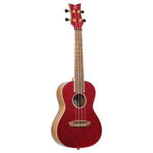 Ortega RUAR-HY Element Series Concert Ukulele - Metallic Red