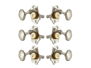 Grover H97-18 Sta-Tite Machineheads 18:1 Ratio 3+3 Set - Nickel