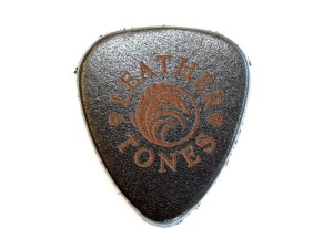 Leather Tones - Black Leather Ukulele Plectrum