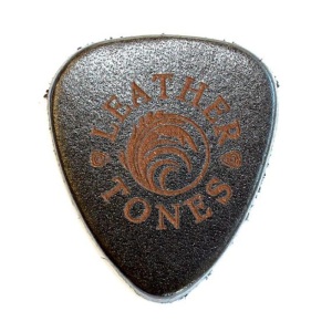 Leather Tones - Black Leather Ukulele Plectrum