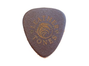 Leather Tones - Brown Leather Ukulele Plectrum