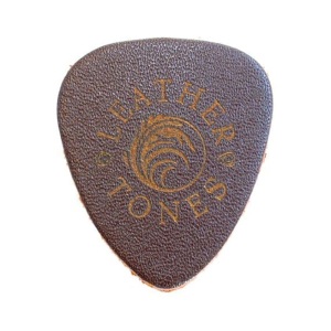 Leather Tones - Brown Leather Ukulele Plectrum