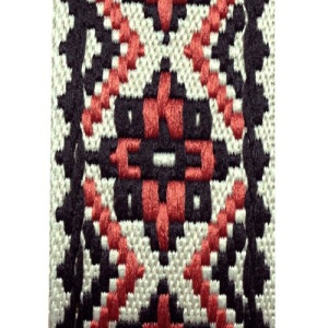 TGI Guitar Strap Woven Cotton Vegan - Red
