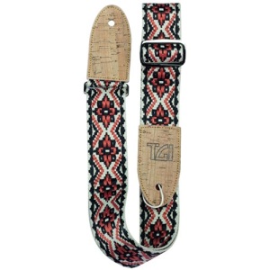 TGI Guitar Strap Woven Cotton Vegan - Red