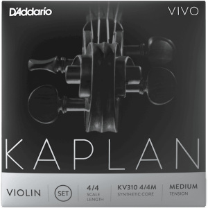 D'addario KV310 Kaplan Vivo Violin Strings - 4/4 - Medium Tension