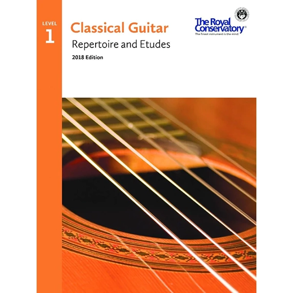 RCM - Classical Guitar Repertoire and Etudes - Level 1 2018 Edition