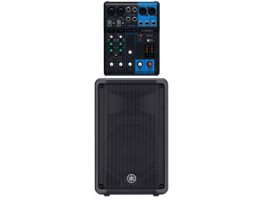 Yamaha DBR10 700w Powered Loudspeaker + MG06X Mixing Console