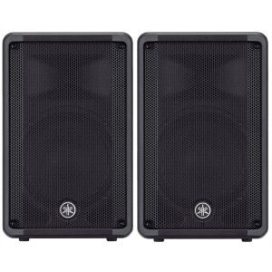 Yamaha DBR10 700w Powered Loudspeaker Pair + MG10X Mixing Console