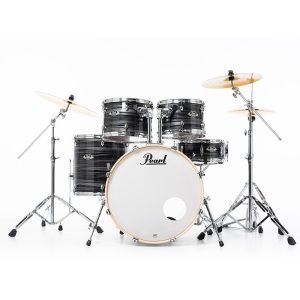 Pearl Export EXX725SBR/C778 Drum Kit w/Sabian SBR Cymbal Set - Graphite Silver Twist
