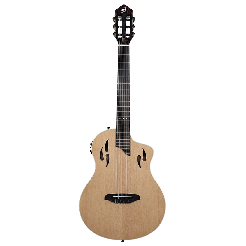Ortega RTPSTD-NAT Tourplayer Thin Body Guitar - Solid Okoume - Natural - Image 3