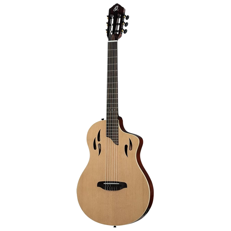 Ortega RTPSTD-NAT Tourplayer Thin Body Guitar - Solid Okoume - Natural - Image 4