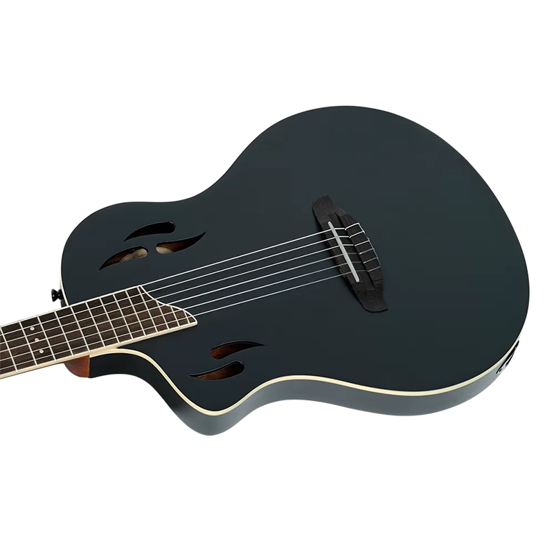 Ortega RTPSTD-SBK Tourplayer Thin Body Guitar - Left Handed - Satin Black - Image 4