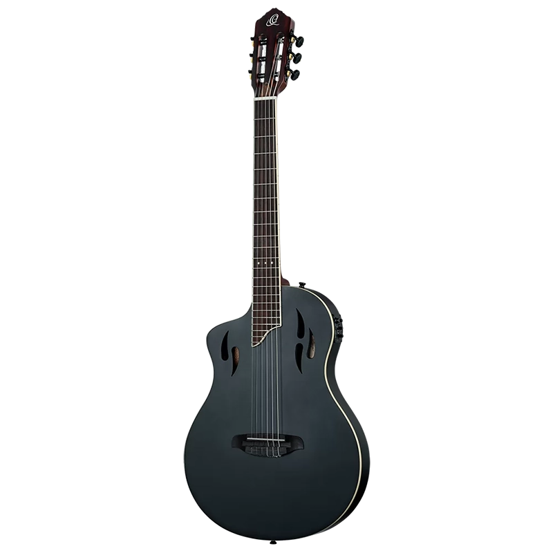Ortega RTPSTD-SBK Tourplayer Thin Body Guitar - Left Handed - Satin Black - Image 3