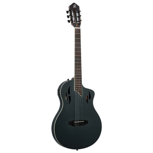 Ortega RTPSTD-SBK Tourplayer Thin Body Guitar - Solid Okoume - Satin Black