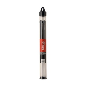 Stagg SBRU10-RN Polybristle Brushes - Rubber Handle