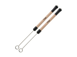 Stagg SBRU20-WM Telescopic Brushes - Wooden Handle