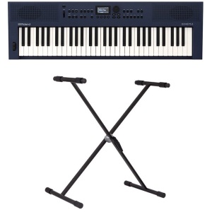 Roland GO:KEYS 3 - Midnight Blue w/Keyboard Stand