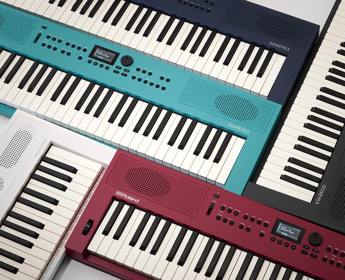 Roland GO:KEYS 3 - Dark Red w/Keyboard Stand - Image 3