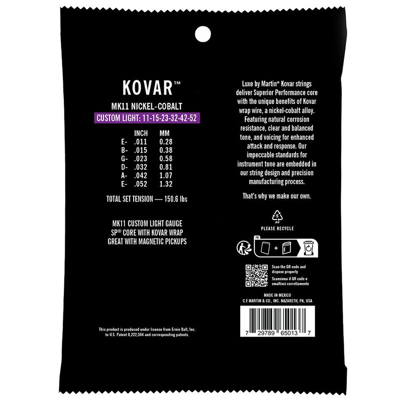 Luxe By Martin Kovar Strings - Custom Light - 11-52 - Image 2