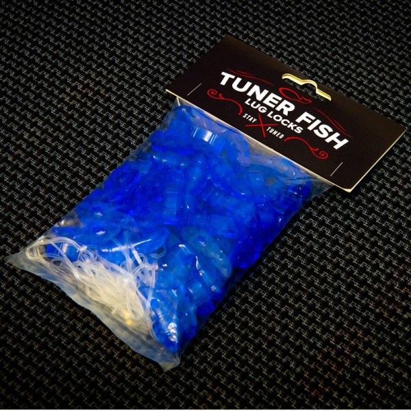 Tuner Fish Lug Locks - Blue - 50 Pack