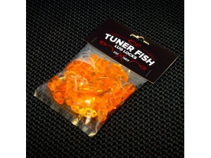 Tuner Fish Lug Locks - Orange - 24 Pack