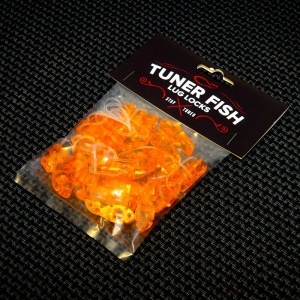 Tuner Fish Lug Locks - Orange - 24 Pack