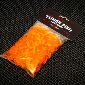 Tuner Fish Lug Locks - Orange - 50 Pack