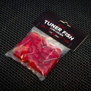 Tuner Fish Lug Locks - Red - 24 Pack