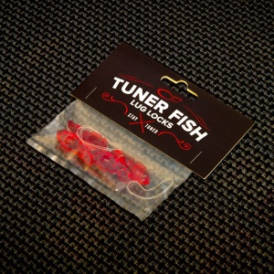 Tuner Fish Lug Locks - Red - 4 Pack