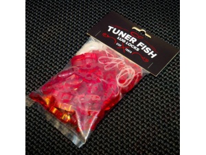 Tuner Fish Lug Locks - Red - 50 Pack
