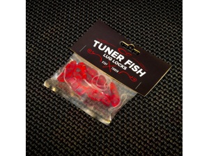 Tuner Fish Lug Locks - Red - 8 Pack