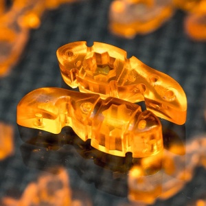 Tuner Fish Lug Locks - Orange - 50 Pack