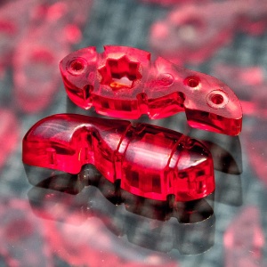 Tuner Fish Lug Locks - Red - 50 Pack