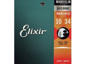 Elixir Mandolin 80/20 Bronze w/Nanoweb Coating - 10-34