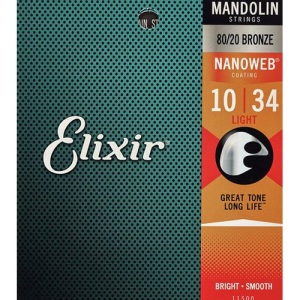 Elixir Mandolin 80/20 Bronze w/Nanoweb Coating - 10-34