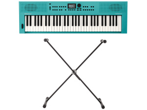 Roland GO:KEYS 3 - Music Creation Keyboard - Turquoise w/Keyboard Stand
