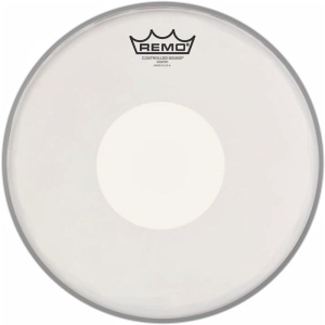 Remo 14" Controlled Sound Coated - White Dot