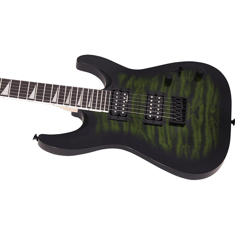 Jackson JS32Q Dinky Arch Top DKA - Transparent Green Burst - Image 9