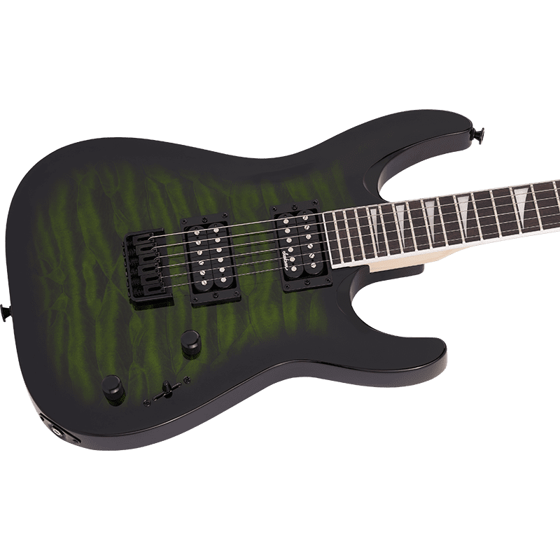 Jackson JS32Q Dinky Arch Top DKA - Transparent Green Burst - Image 7