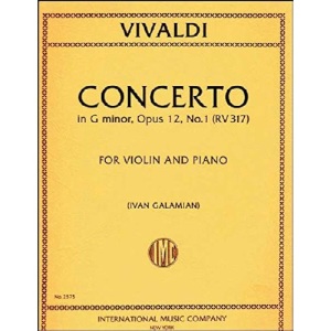 Vivaldi - Concerto in G Minor - RV 317 - Op.12 No. 1