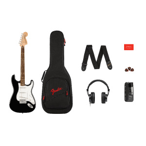 Fender Squier Affinity Stratocaster Mustang Micro Pack - Black
