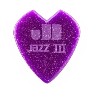Dunlop Kirk Hammett Jazz III Pick Purple Sparkle - Set of 6