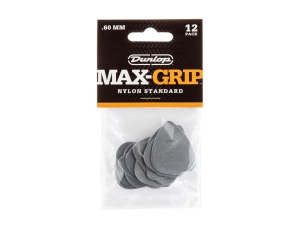 Dunlop Nylon Max-Grip Picks .60mm - Set of 12